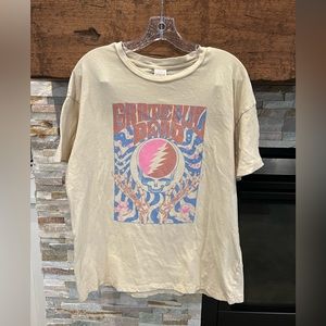 American Eagle Band Tee, XS, cream